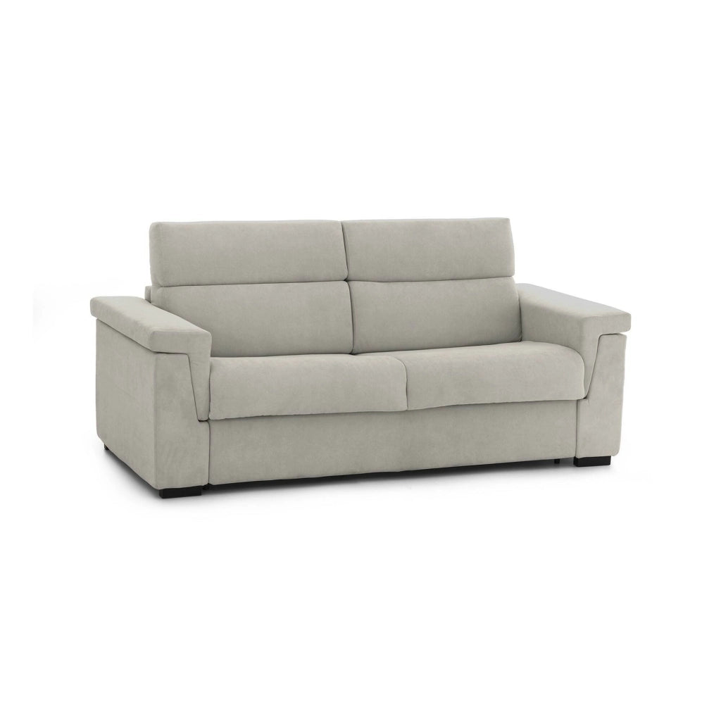 Nus, Divano Letto 3 Posti Sfoderabile Made in Italy, 225x95 cm Beige