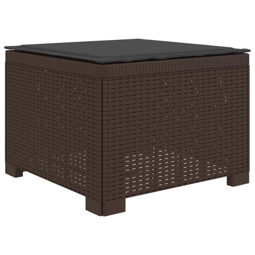Divano da giardino 4 posti con cuscini aspetto rattan PP 3443931