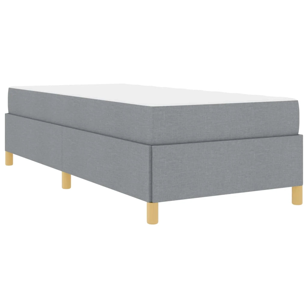 Struttura del letto Grigio chiaro 90 x 190 cm Tessuto 3398899