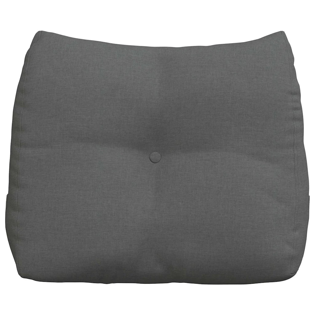 Cuscino per Schiena Grigio scuro 60 x 24 x 50 cm Tessuto 42014384