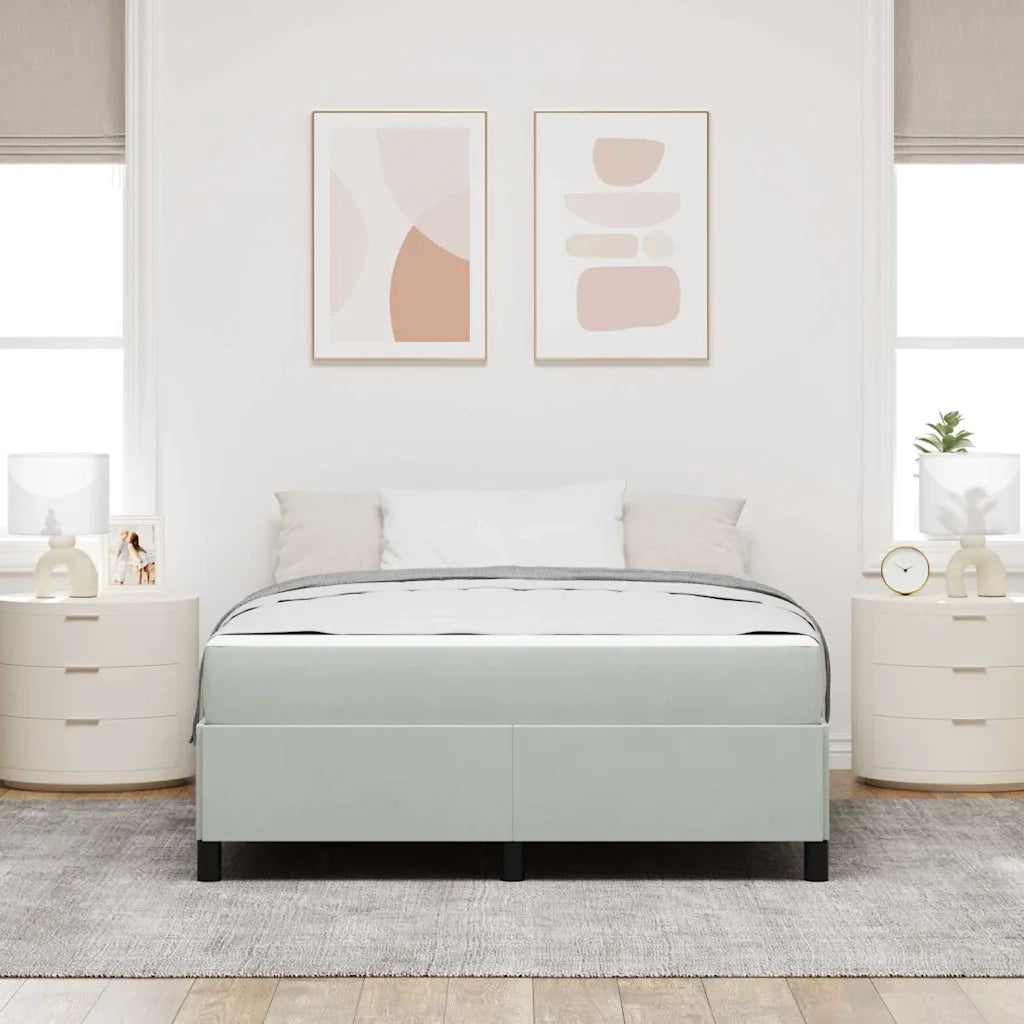 Struttura del letto Grigio chiaro 160 x 200 cm Tessuto 3399072
