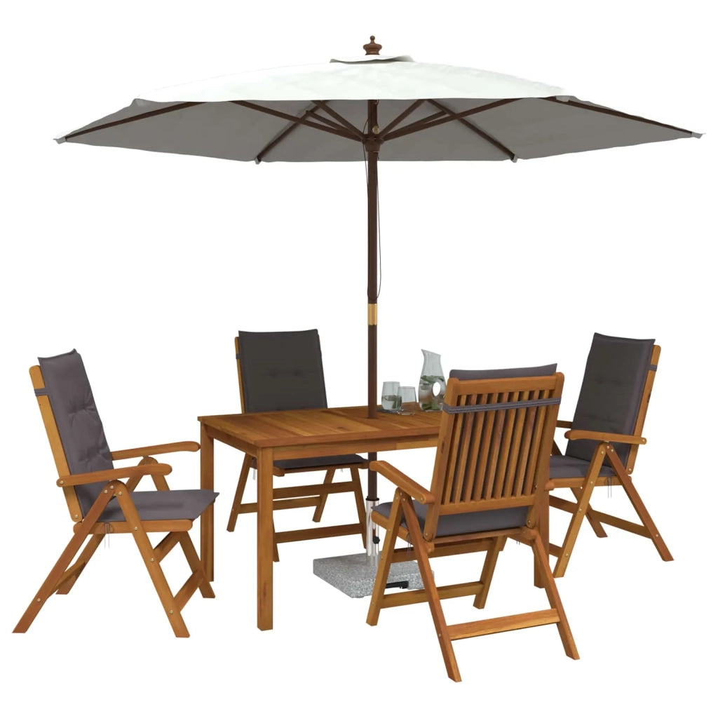 Set da pranzo da esterno con ombrellone 6 pz Antracite 3438532
