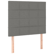 Testiera | Testata Grigio Scuro 90x5x118/128 cm Tessuto
