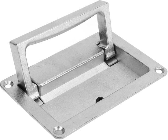 Anello a Zincatura Resistente - Maniglia Integrata - Adatto per Camper/Rimorchi - Duraturo e Resistente ai Cambiamenti di Clima - Dimensioni: 52 x 93,5 mm - Protezione Antiruggine