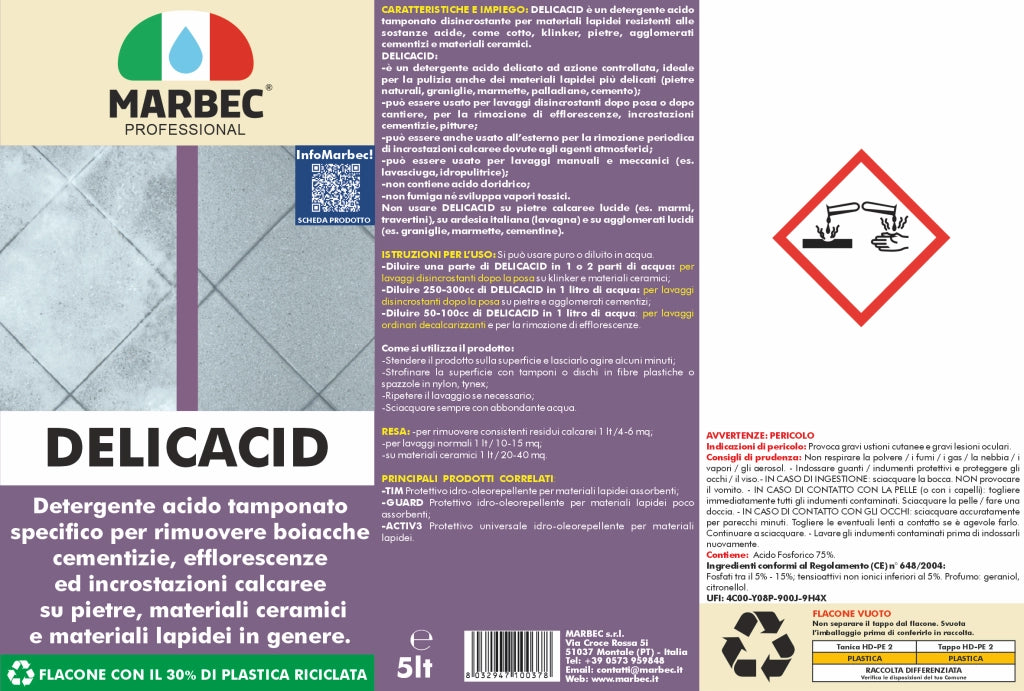 Acido tamponato DELICACID   5LT