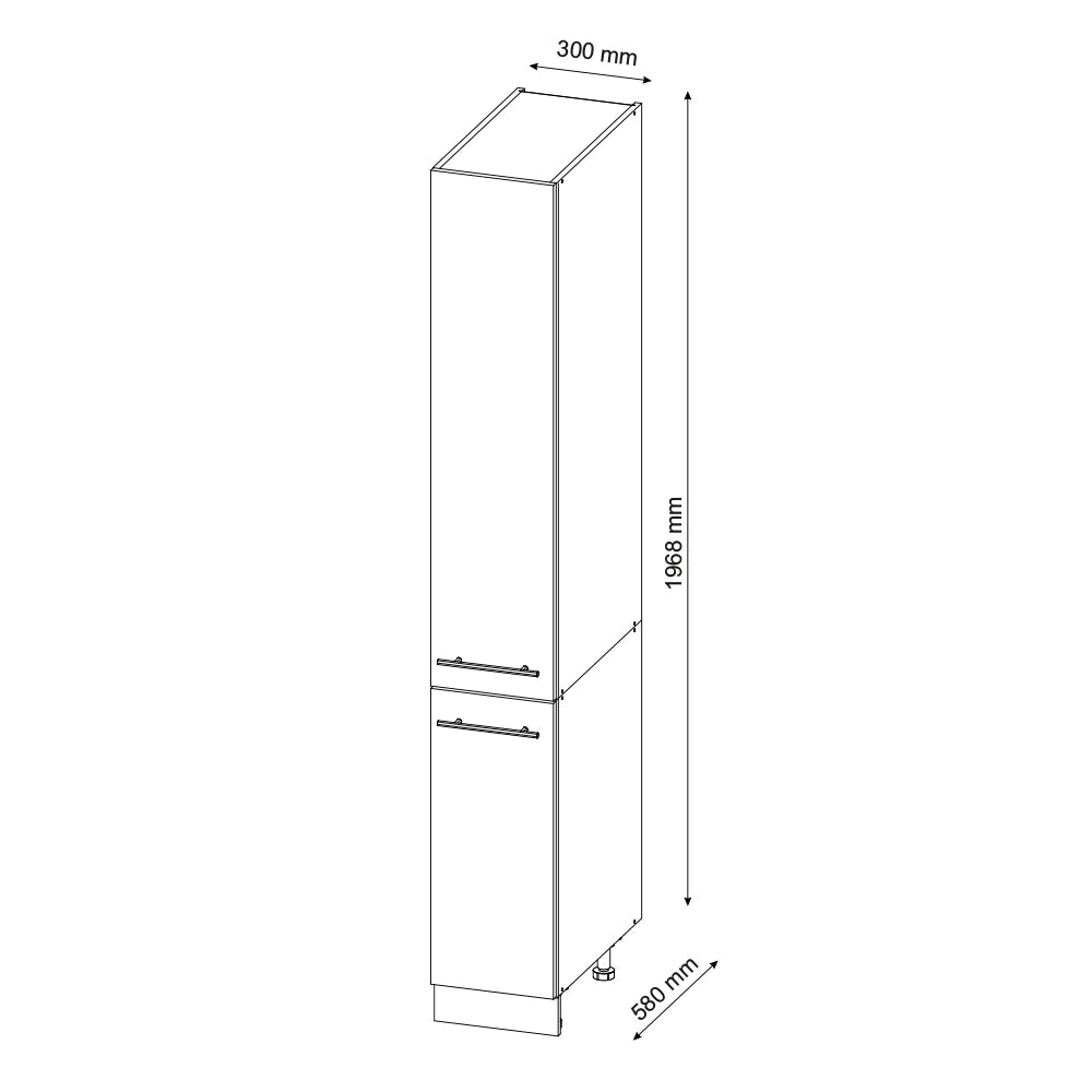 Vicco Armadio da farmacia Bianco lucido 30 cm