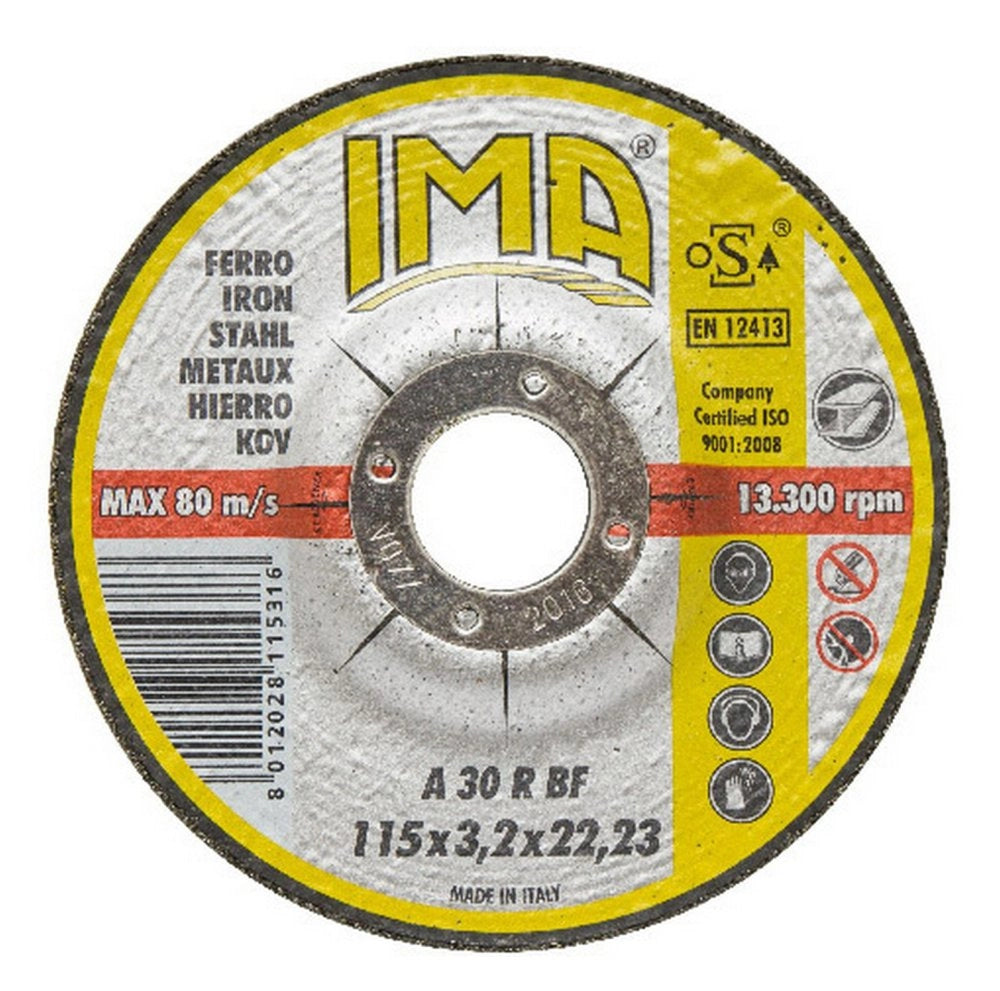 25pz minidisco x ferro ima diametro 115x3,2 cod:ferx.25844