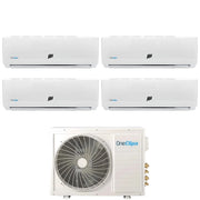 Condizionatore OneClima Quadri Split Inverter serie PRO 12+12+12+12 con MLT42x5/Y24 R-32 Wi-Fi Optional 12000+12000+12000+12000