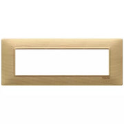 VIMAR PLANA - PLACCA 7M LEGNO ACERO