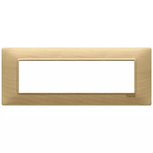 VIMAR PLANA - PLACCA 7M LEGNO ACERO
