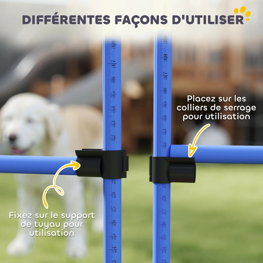 Set Ostacoli Agility per Cani ¨C Xylo ¨C 4 Pezzi Professionale con Borsa