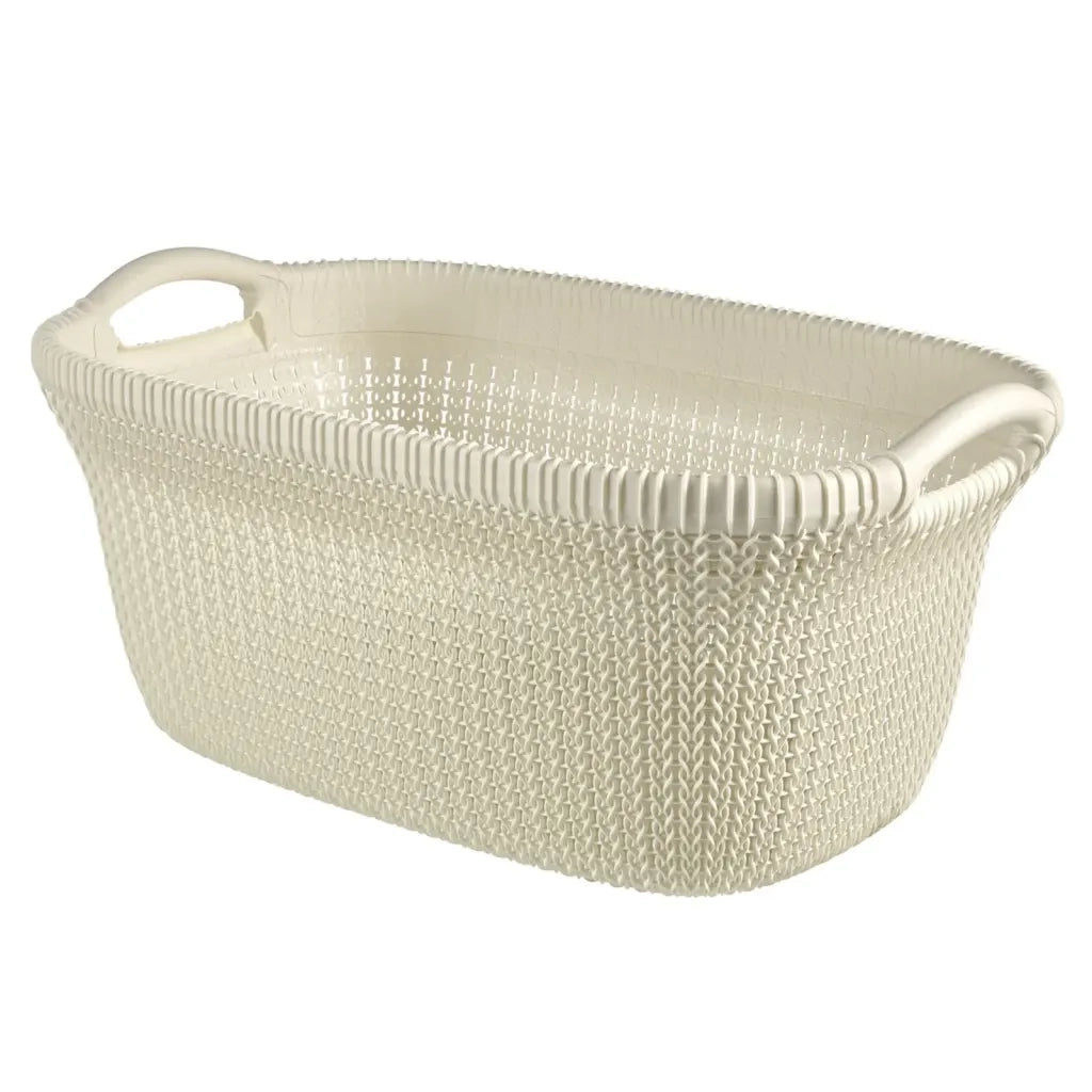 Curver Cesto Portabiancheria Knit 40 L Bianco Cremacod mxl 78637