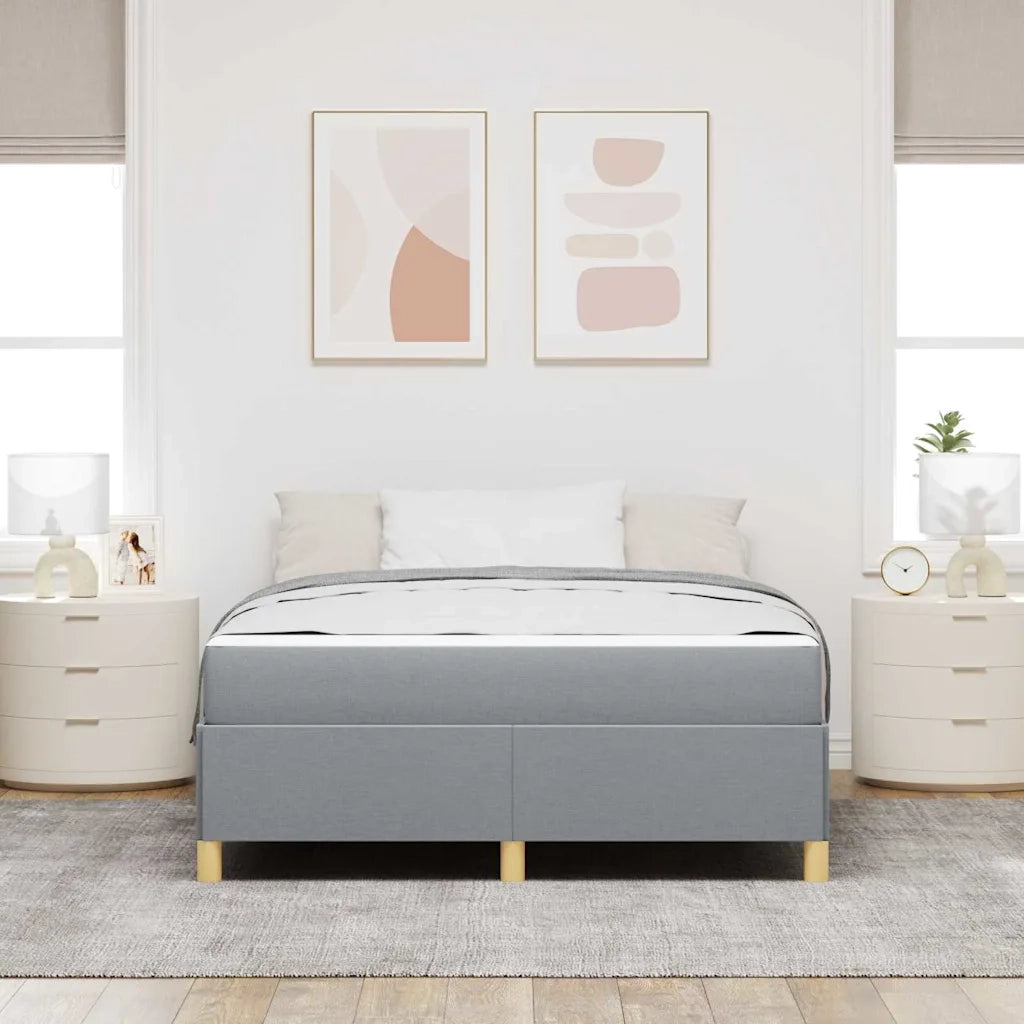 Struttura del letto Grigio chiaro 140 x 200 cm Tessuto 3398941