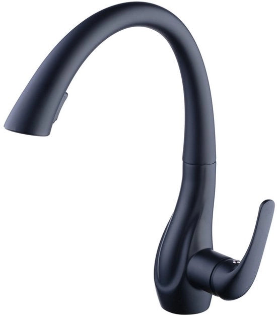 Cranio a sifone smontabile - Stile moderno - Nero