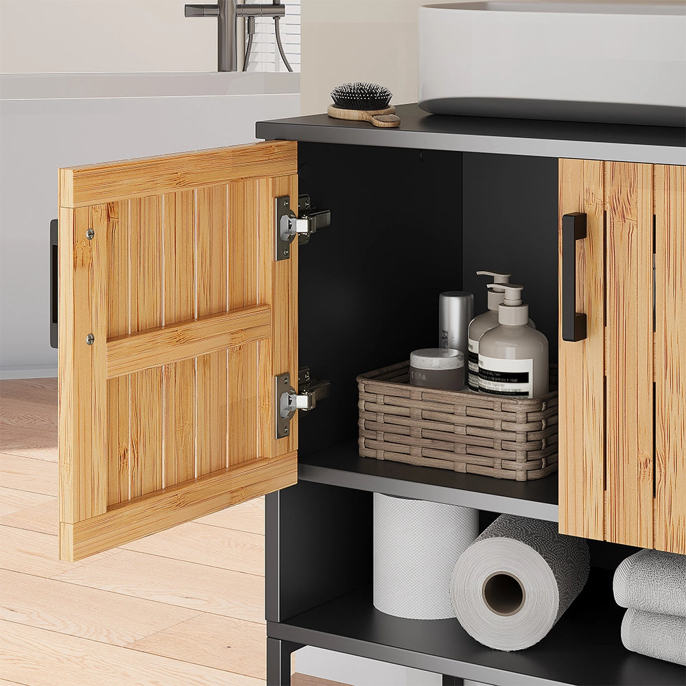 Vicco Set di mobili da bagno Bambù 2 parti