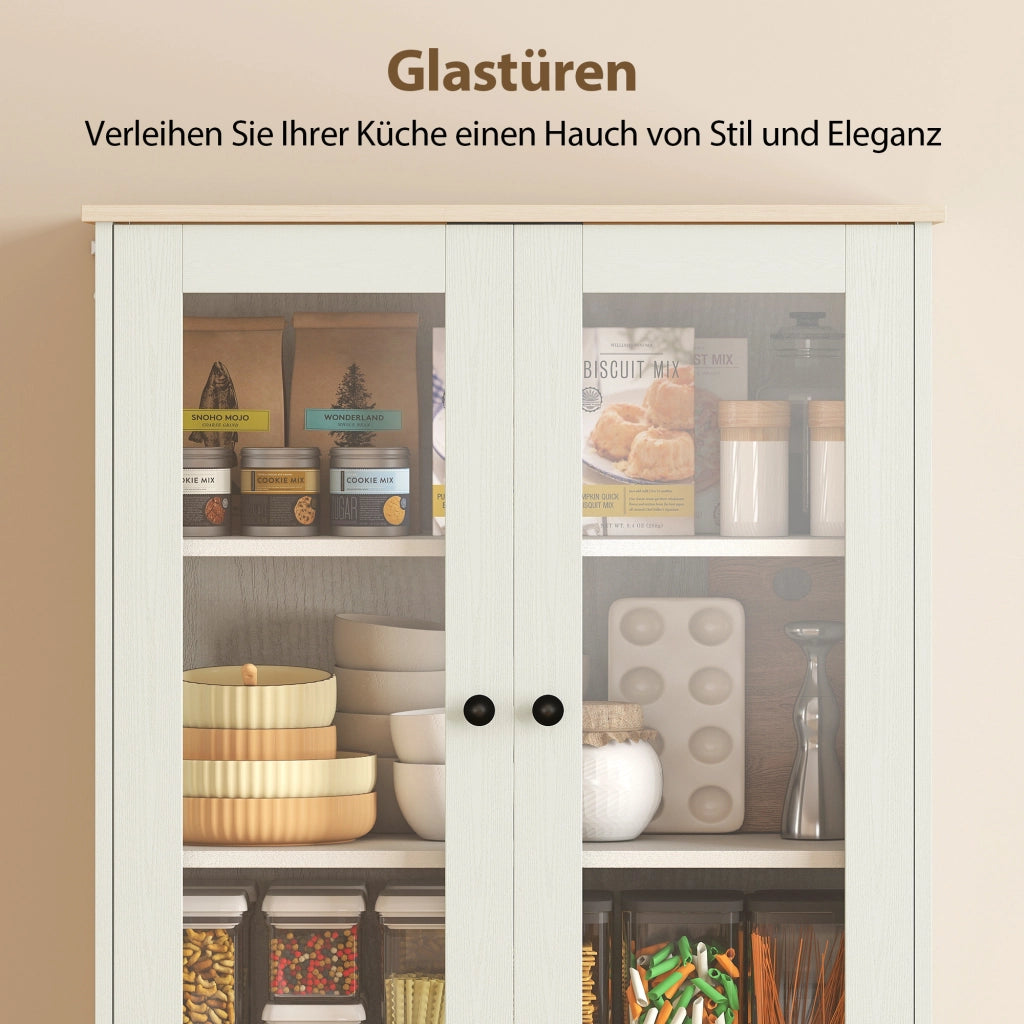 Mobile da cucina freestanding con ripiani regolabili e cassetto ¨C Xylo ¨C Bianco