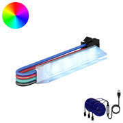 Striscia LED 2 pcs Nero e Multicolore 1745 mm Rame e plastica 3429138