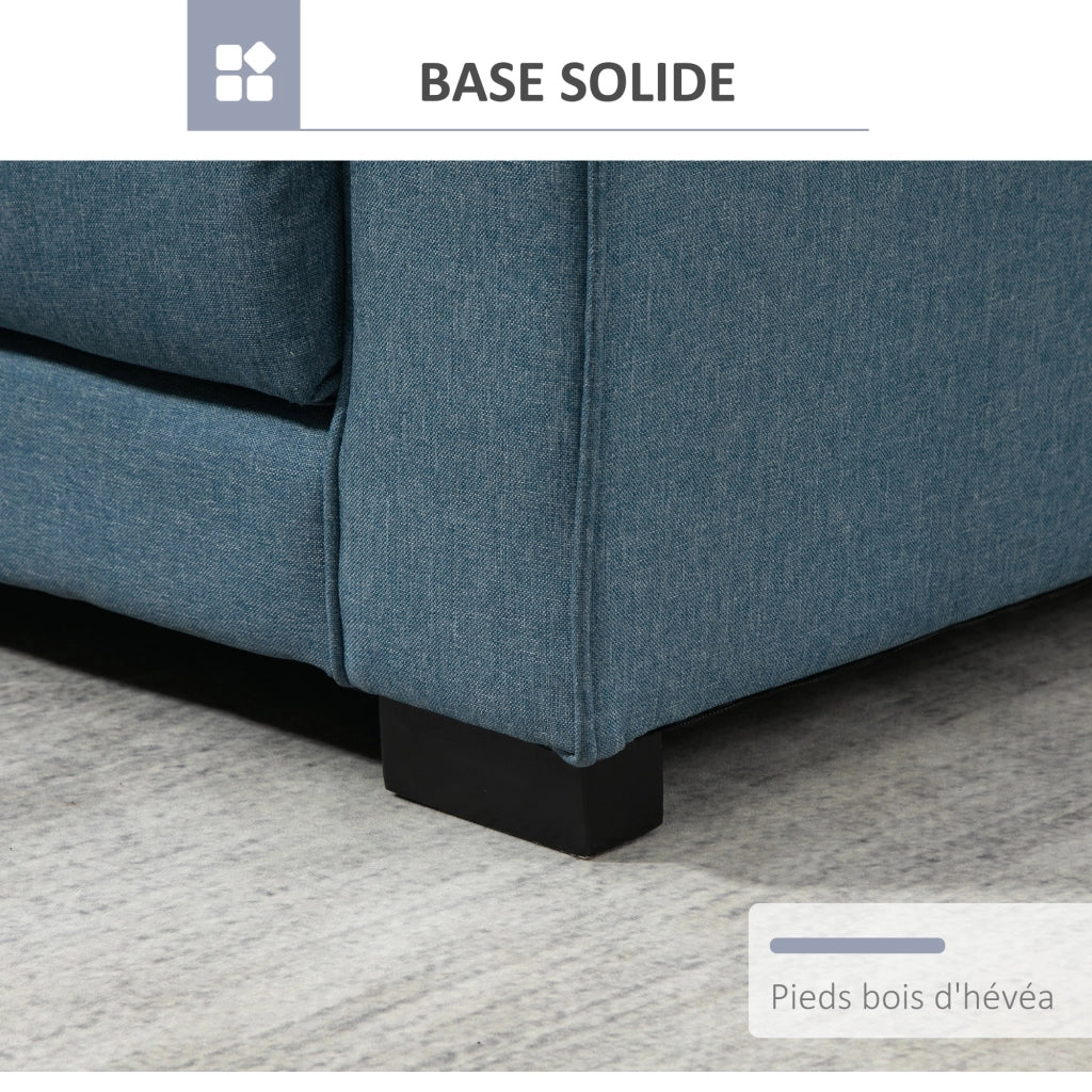 Divano letto 2 posti ¨C Minimal ¨C blu 147.5x75x85 cm
