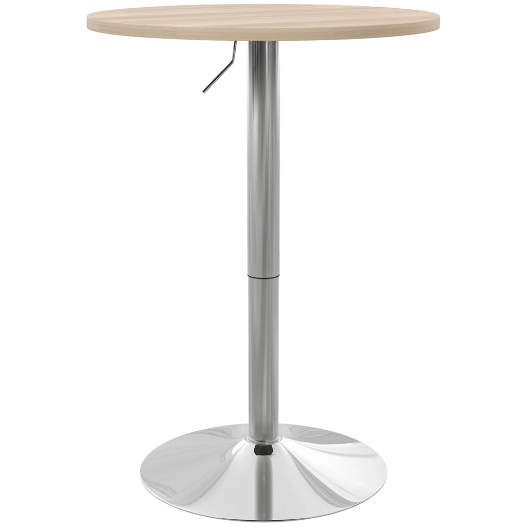 Tavolo da bar rotondo per 2 persone ¨C zephmum ¨C quercia chiaro 60x60x91 cm