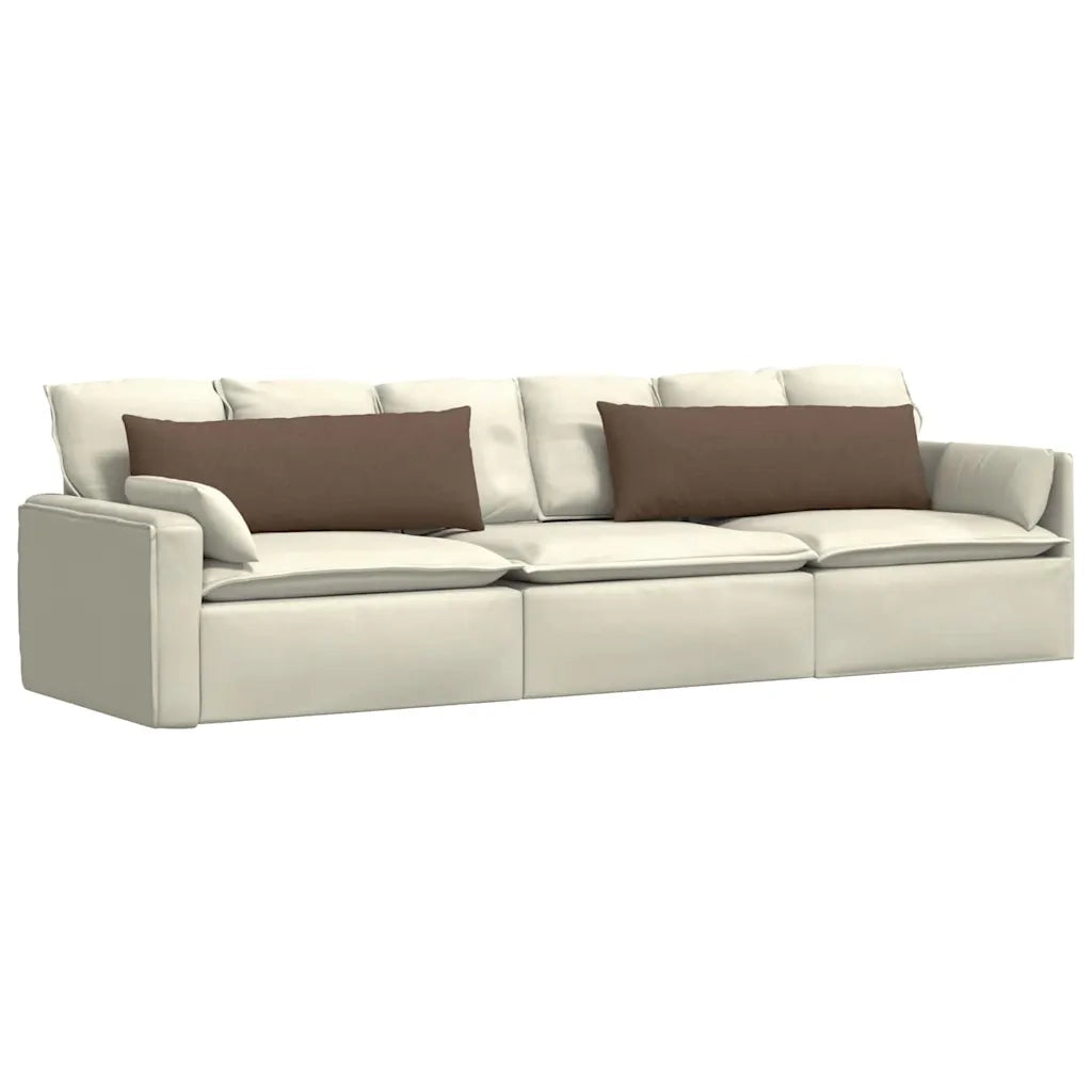 Cuscini da Divano 2 pcs Marrone 120 x 40 cm Tessuto 42013786