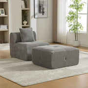 Divano Modulare in Chenille ¨C MINIMAL ¨C Grigio