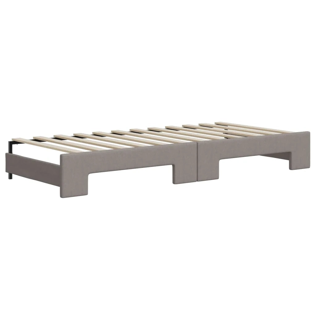 Divano letto | Sof¨¤ letto | Letto singolo Estraibile Tortora 80x200 cm Tessuto