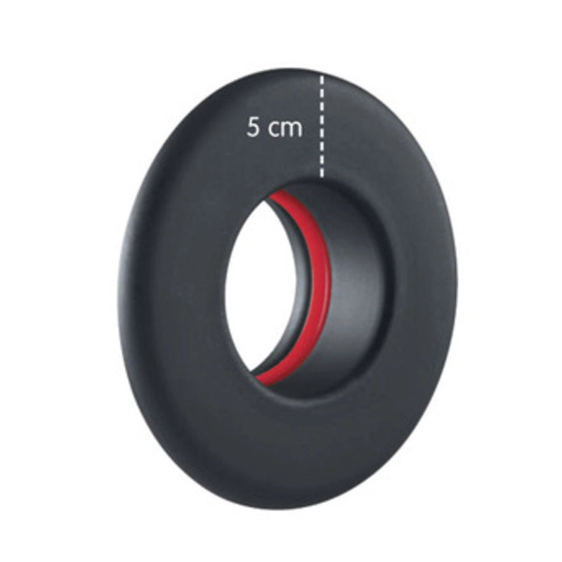 ROSONE PER STUFA A PELLET CORONA  5 CM D  8 CM NERO OPACO- 1,0 pz