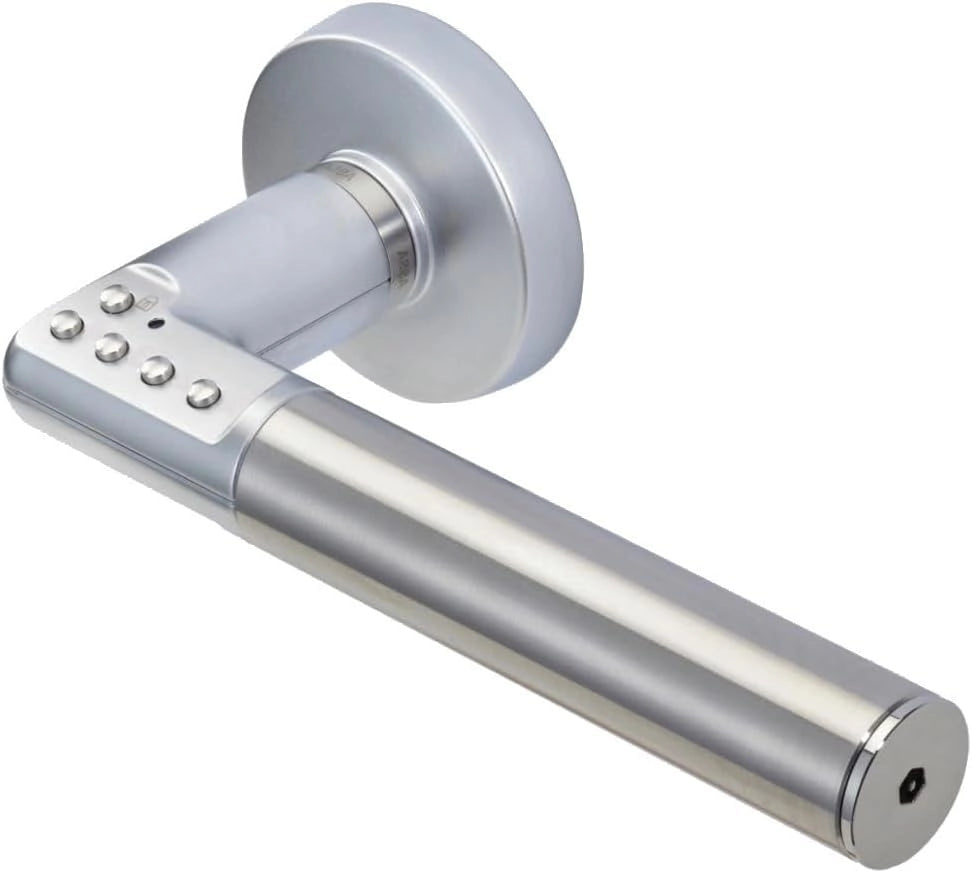 Set di 2 maniglie per porta con codice elettronico codice handle-color argento - Mano. Sinistra
