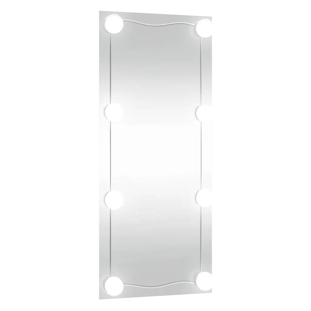 Specchio da Parete con Luci LED 40x80 cm Vetro Rettangolare 3189153
