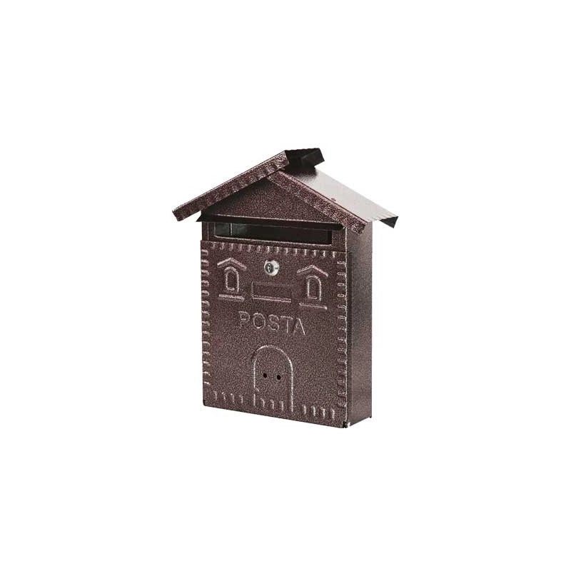 CASSETTA POSTALE 'RUSTICA' CASETTA mm 280x90x350h - Nera