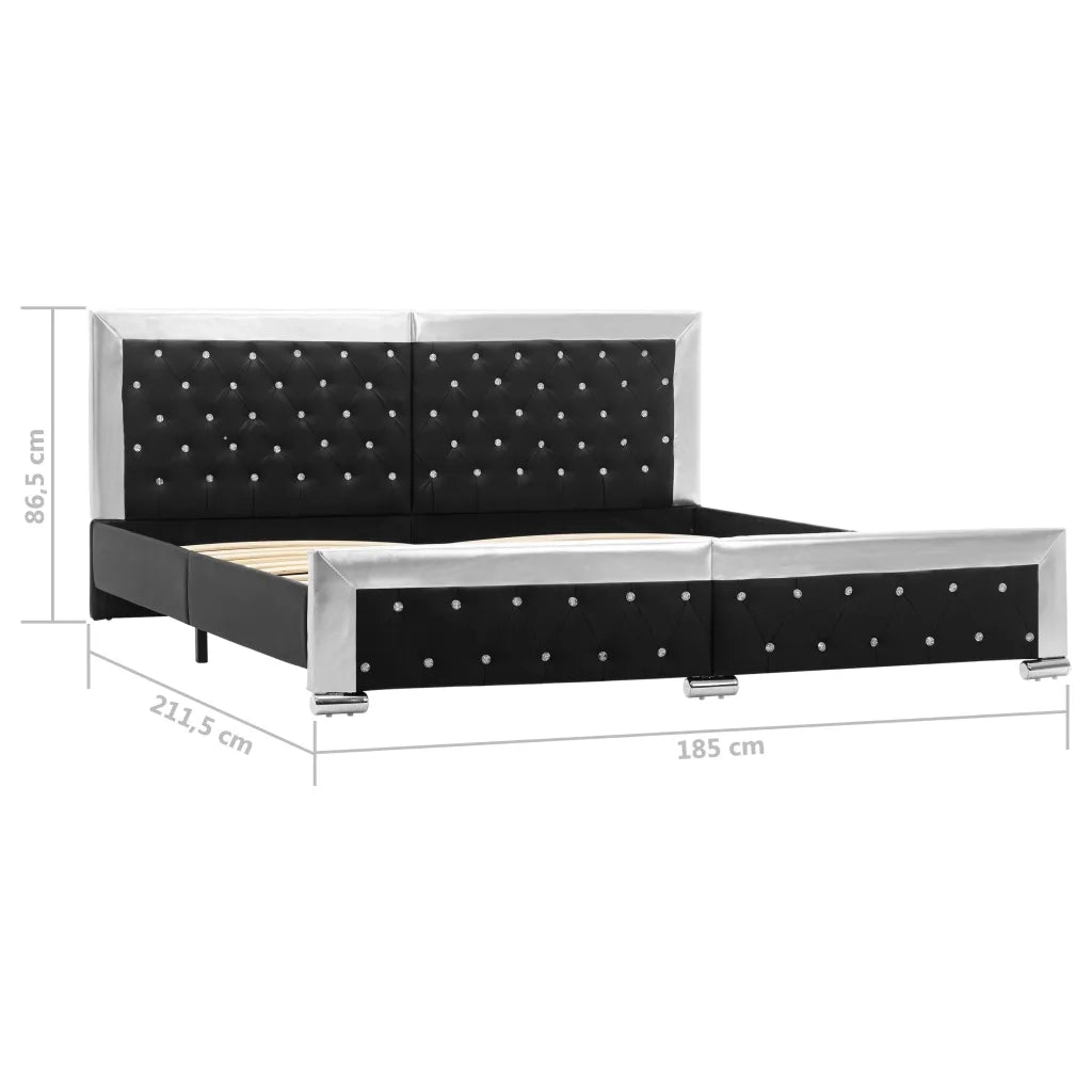 Giroletto Nero in Similpelle 180x200 cm 286798