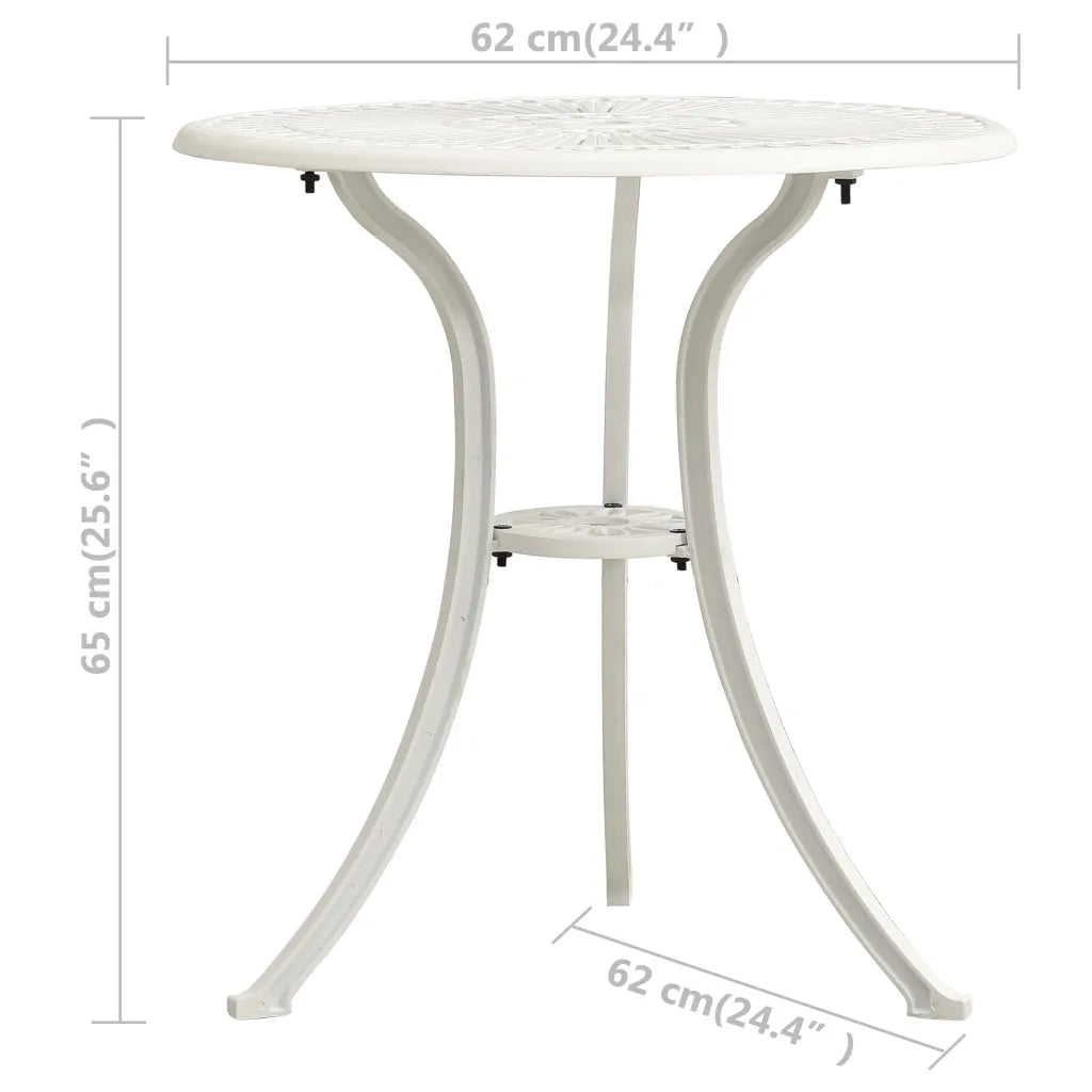 Set da Bar 3 pz in Alluminio Pressofuso Bianco 315593