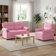 Set di divani 2 pz Rosa Tessuto 3424869
