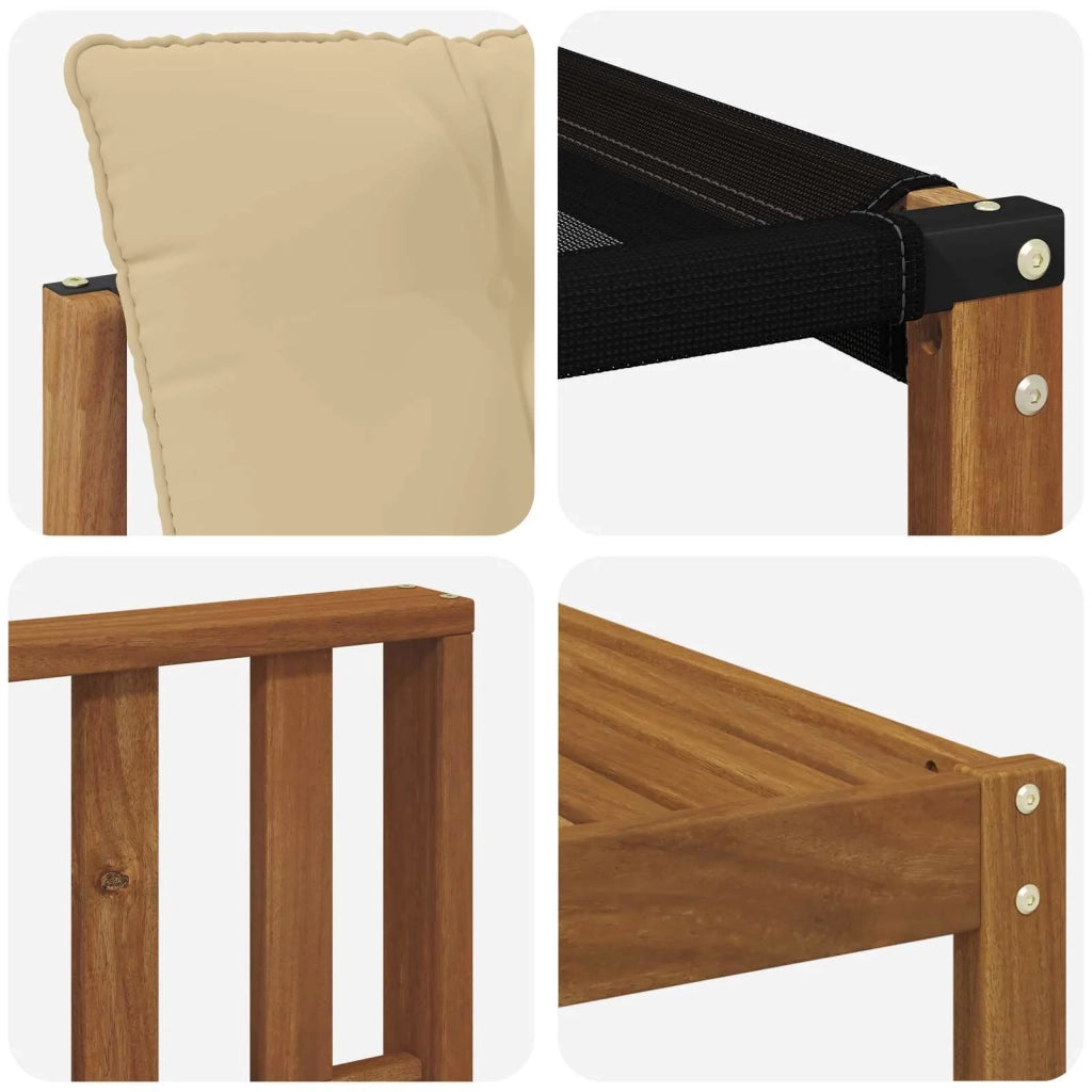 Set di divani da esterno con cuscino 11 pcs Naturale e Beige 3369120