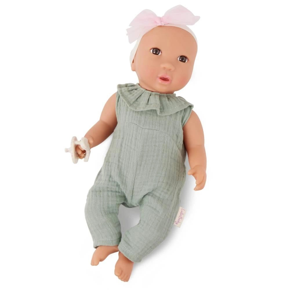 Lullababy - Doll with Green Jumper & Headband with Bow