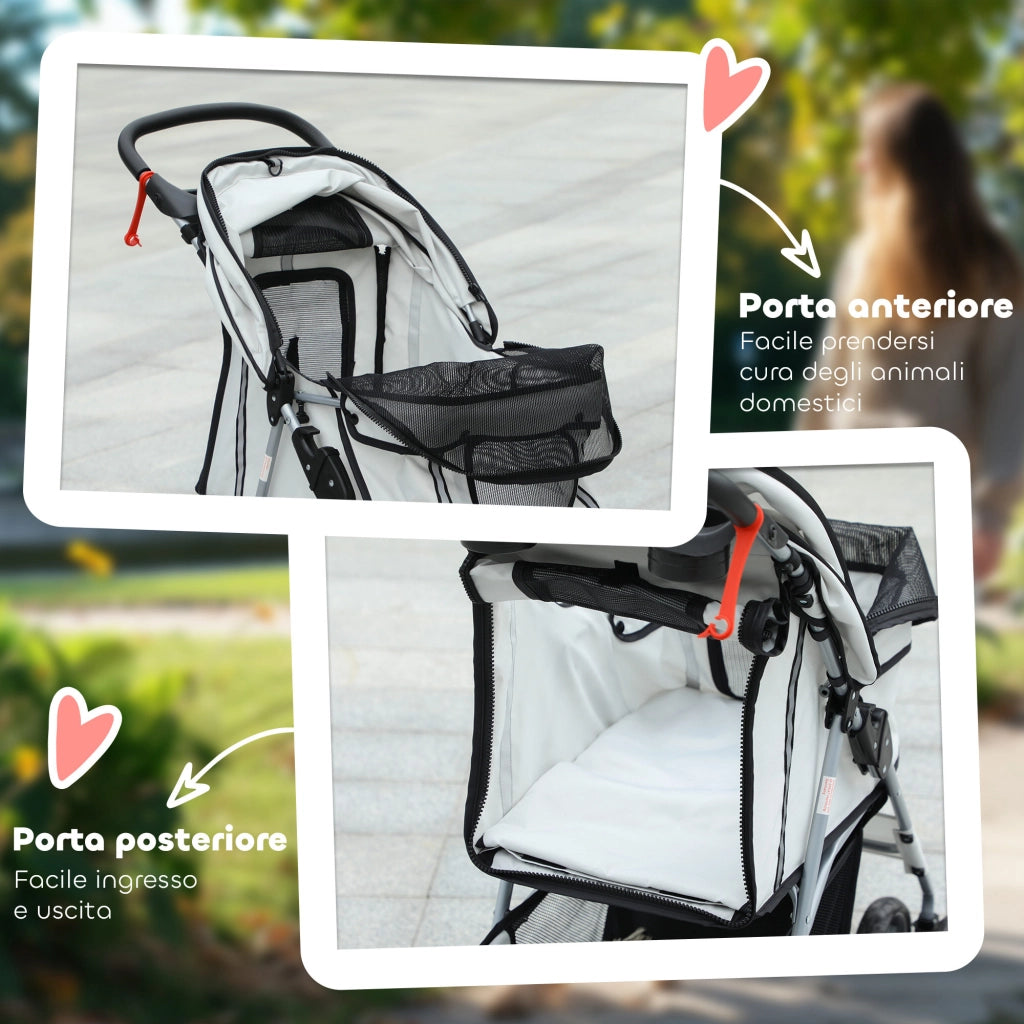Passeggino per Cani Pieghevole ¨C Minimal ¨C Grigio