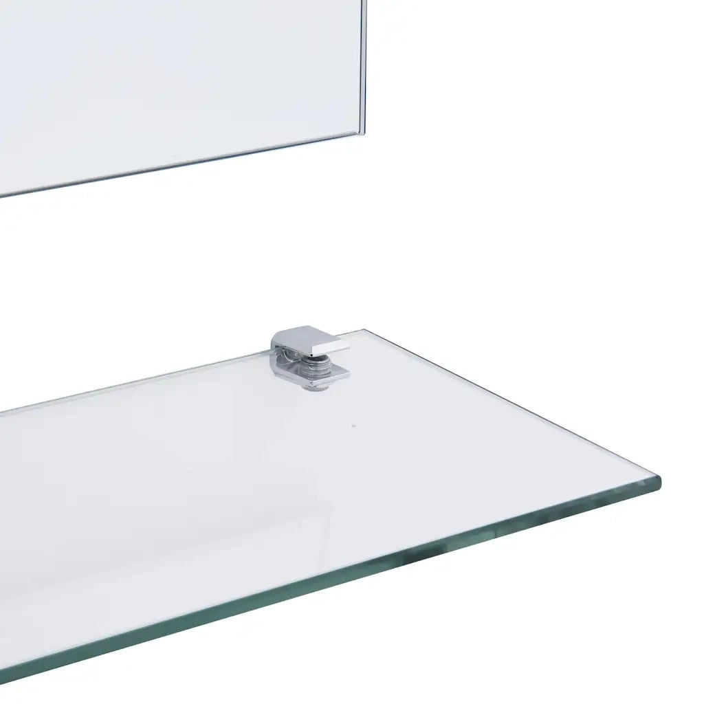 Specchio da Parete con 5 Mensole Argento 50x60 cm 249444