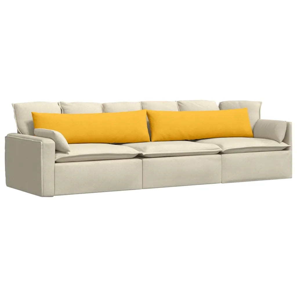 Cuscini da Divano 2 pcs Giallo Chiaro 145 x 40 cm 42013866