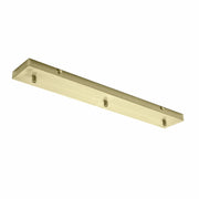 Rosone rettangolare in metallo Alice ottone IP20 per lampade a sospensione - Base da soffitto moderna, attacco centrale, facile installazione