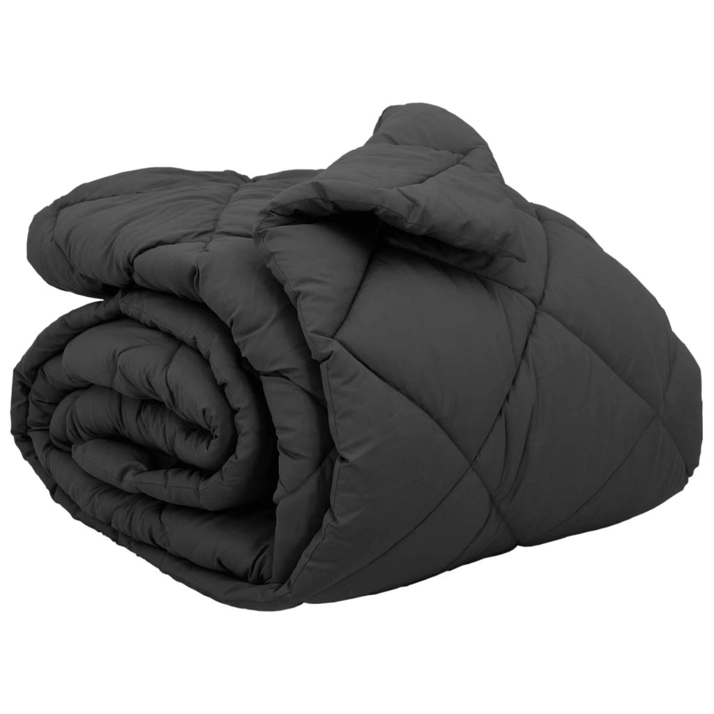 Duvet Invernale Antracite 200 x 220 cm Microfibra 42025652