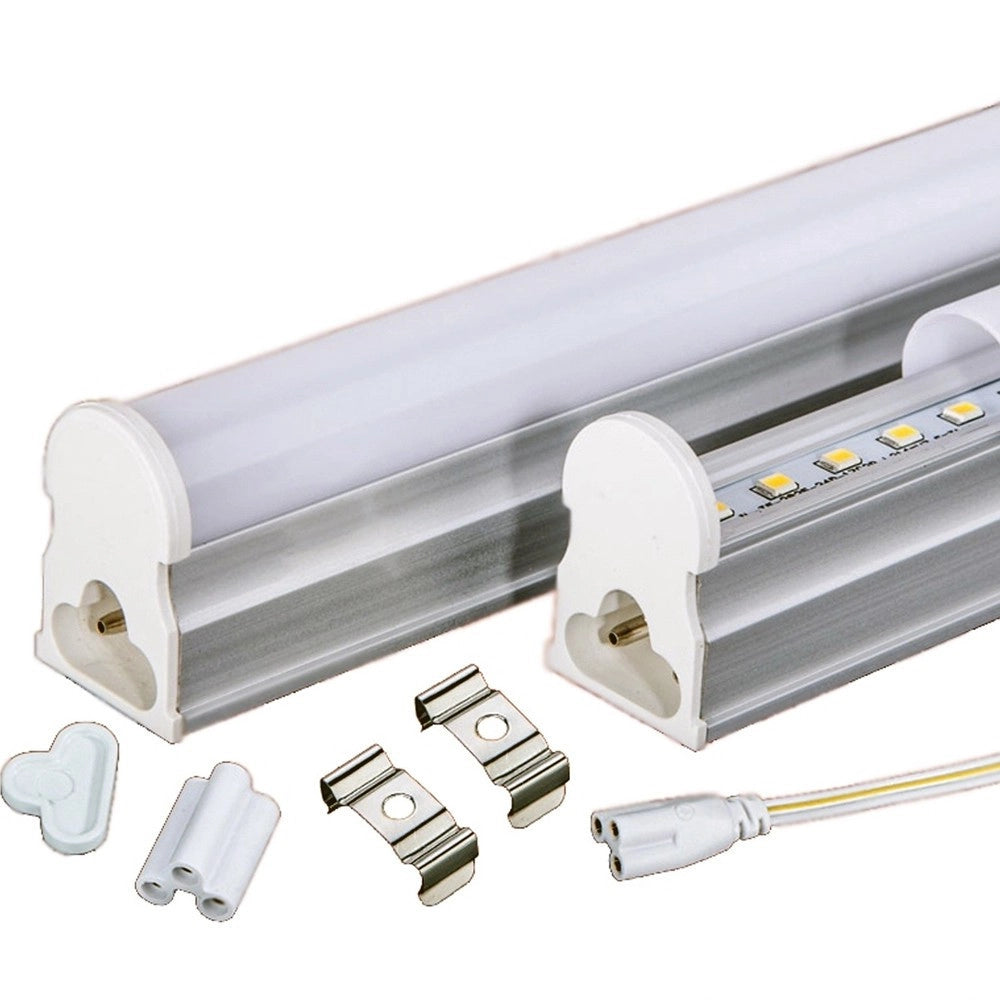 Trade Shop - Tubo T5 Neon Led 6 10 15 18 W Watt 30 60 90 120 Cm Luce Fredda Naturale Calda - -bianco Freddo  Copertura Opaca 60 Cm   -
