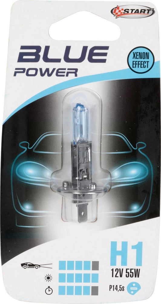 H1 Blue Power Lampadina Alogena per luci auto 12V 55W P14,5s