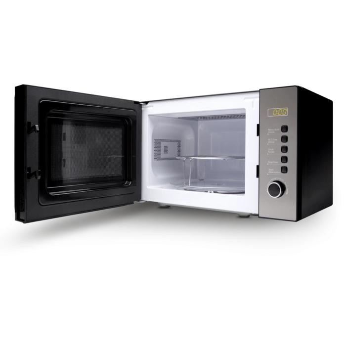 Forno microonde digitale con grill, display LED verde, piatto girevole 255mm, 700W 20 litri cucina - SOGO