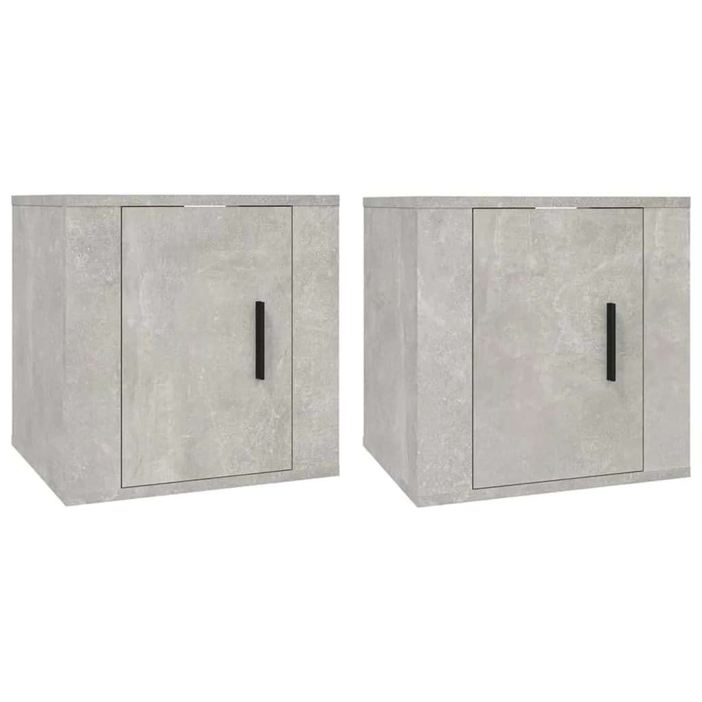 Mobile TV multimediale da parete mensola TV credenza TV per sala da pranzo soggiorno camera da letto 2 pezzi 40 x 34,5 x 40 cm grigio 02_0028910