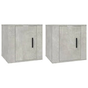 Mobile TV multimediale da parete mensola TV credenza TV per sala da pranzo soggiorno camera da letto 2 pezzi 40 x 34,5 x 40 cm grigio 02_0028910