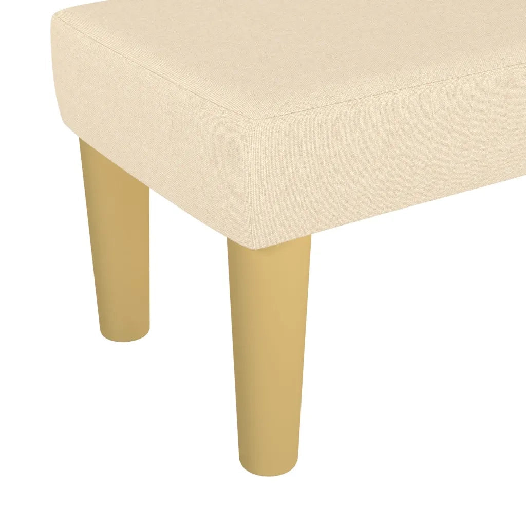 Panca Crema 70x30x30 cm in Tessuto CFW4378045