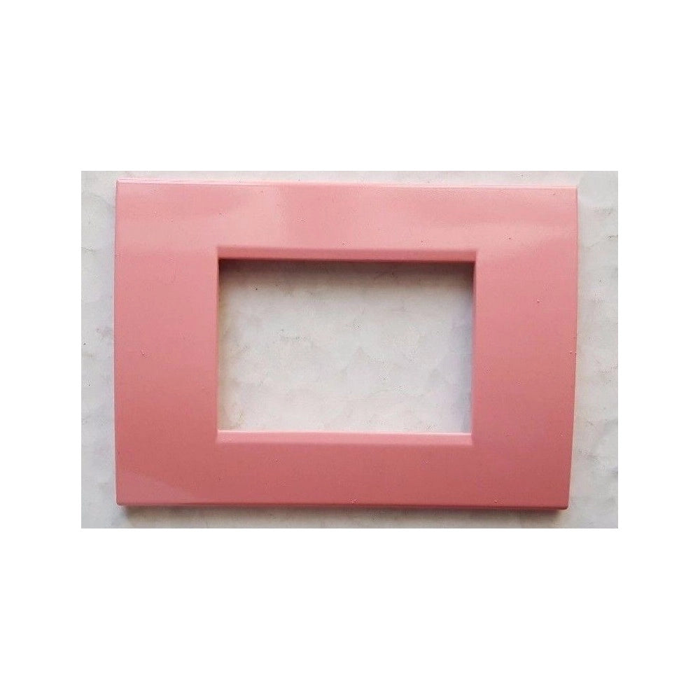 Trade Shop - Placchette Placche In Abs Per Serie Matix Bticino Compatibile 3 4 6 Moduli Color - Rosa -6 Fori     -