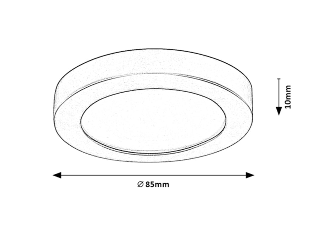 Faretto incasso soffitto LED 3W IP44 Coco Rabalux
