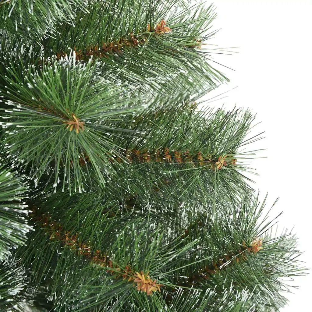 Albero di Natale Artificiale Snodato Foderato di Neve Verde 42019337