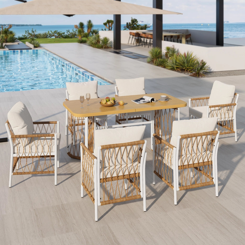 Set da Giardino con Cuscini ¨C MINIMAL ¨C Polyrattan, Braccioli, Antracite